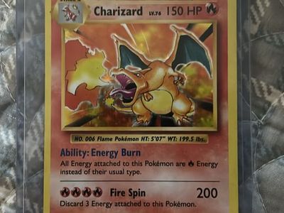 Old charizard Pokémon card 2016