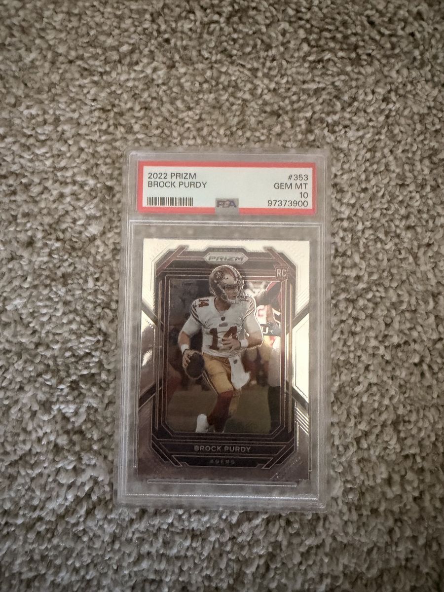 2022 Prizm Brock Purdy #353 PSA GEM MT 10 Rookie Card RC