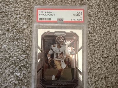 2022 Prizm Brock Purdy #353 PSA GEM MT 10 Rookie Card RC