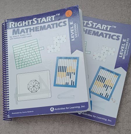 RightStart Mathematics Level E Lessons & Worksheets 2nd Ed. by Joan A. Cotter Ph.D.