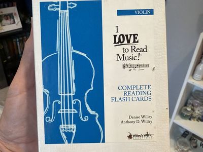 I Love To Play MusiC Violin Cards