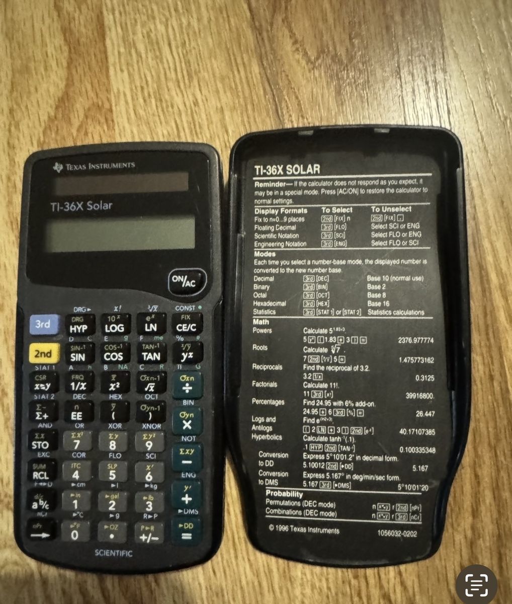 Texas instruments  TI-36X SOLAR