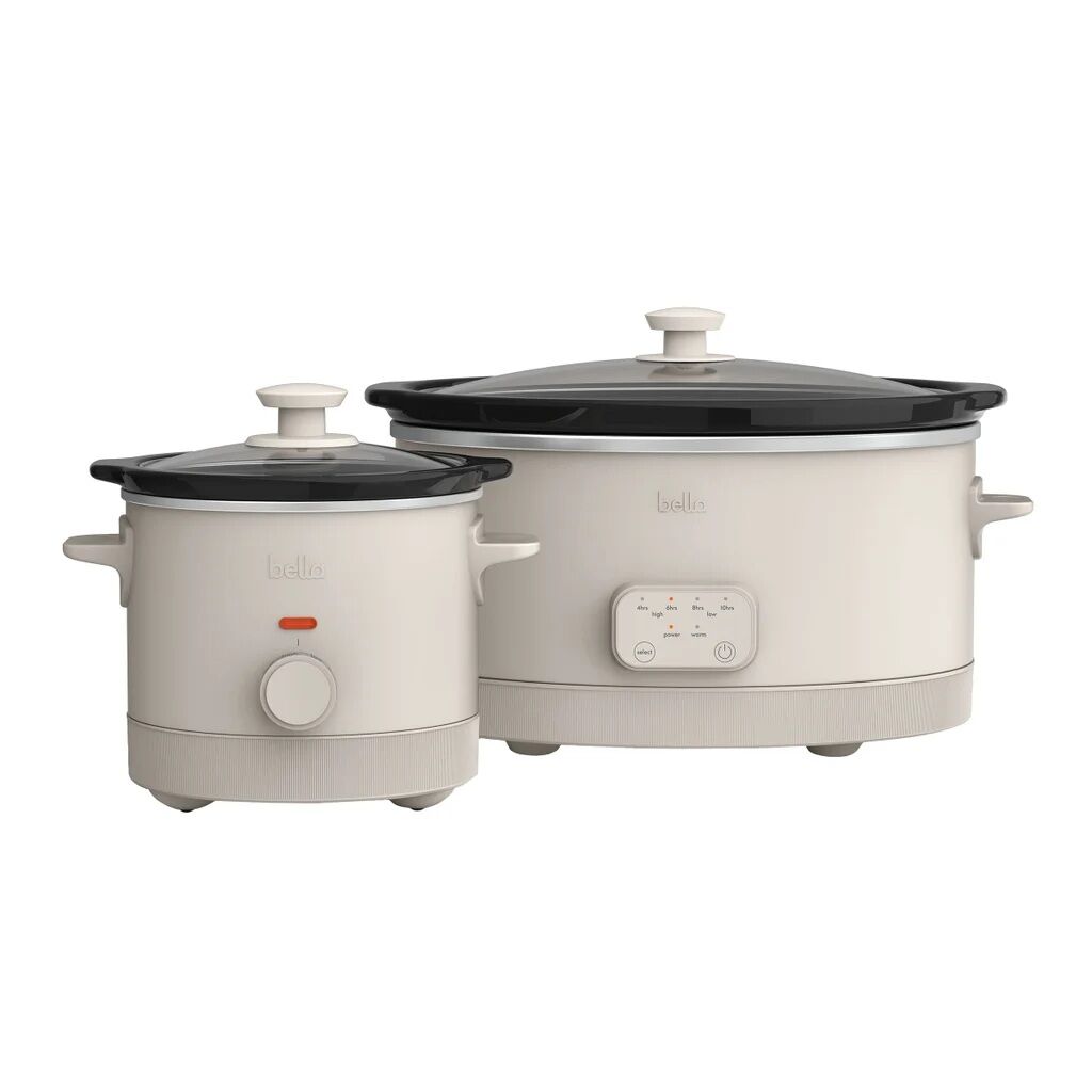 Bella 22990A1 6qt and 22987A1 2qt Slow Cooker Set 1887016 #101769