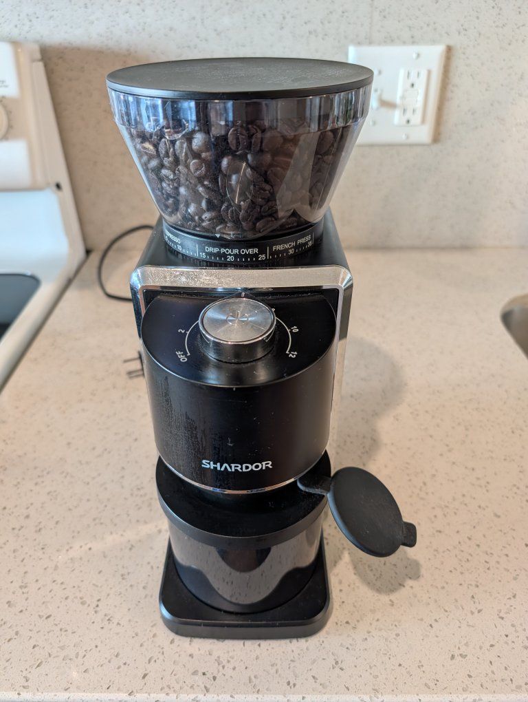 SHARDOR Professional Conical Burr Coffee Grinder - Black Electric Espresso Grinder