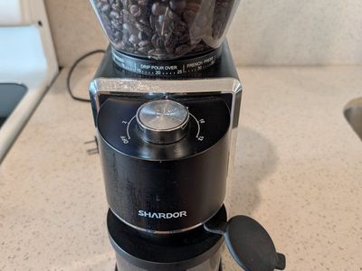 SHARDOR Professional Conical Burr Coffee Grinder - Black Electric Espresso Grinder