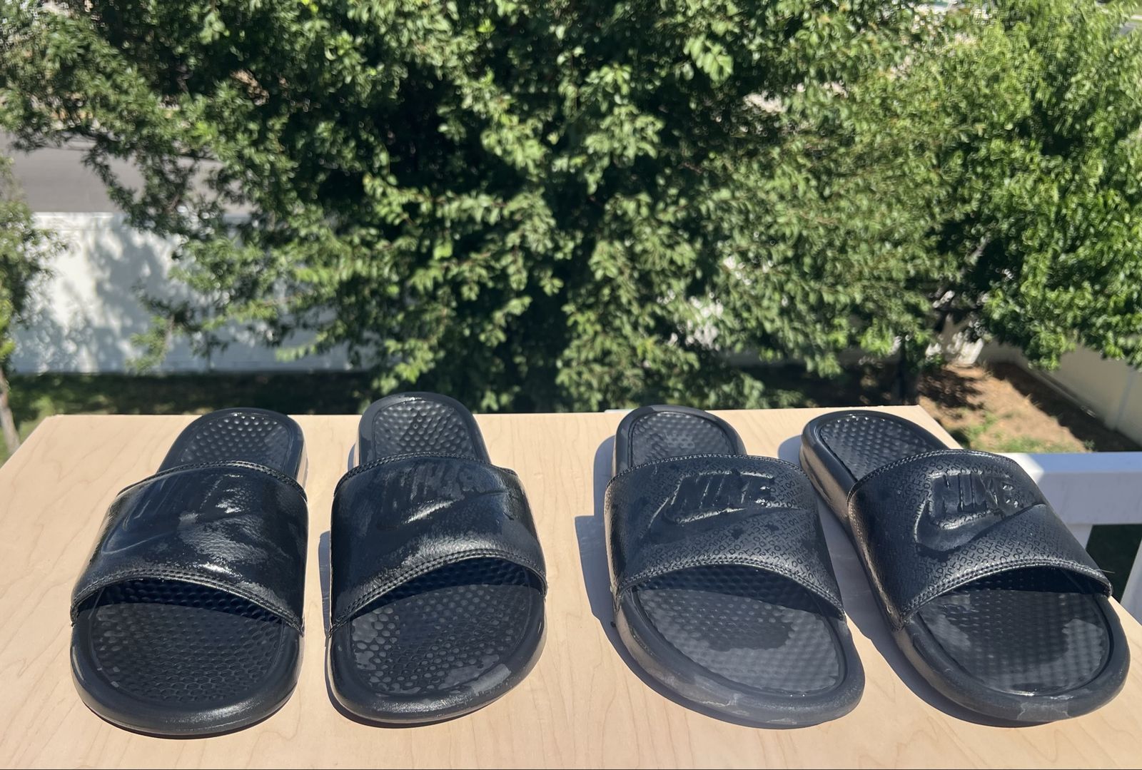 Nike Benassi JDI "Triple Black" Slide Sandals (Men's Size 10)