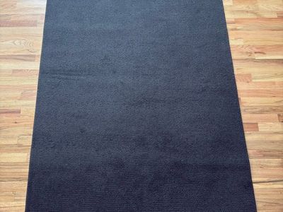 IKEA Black Sporup Area Rug - Black, Low Pile