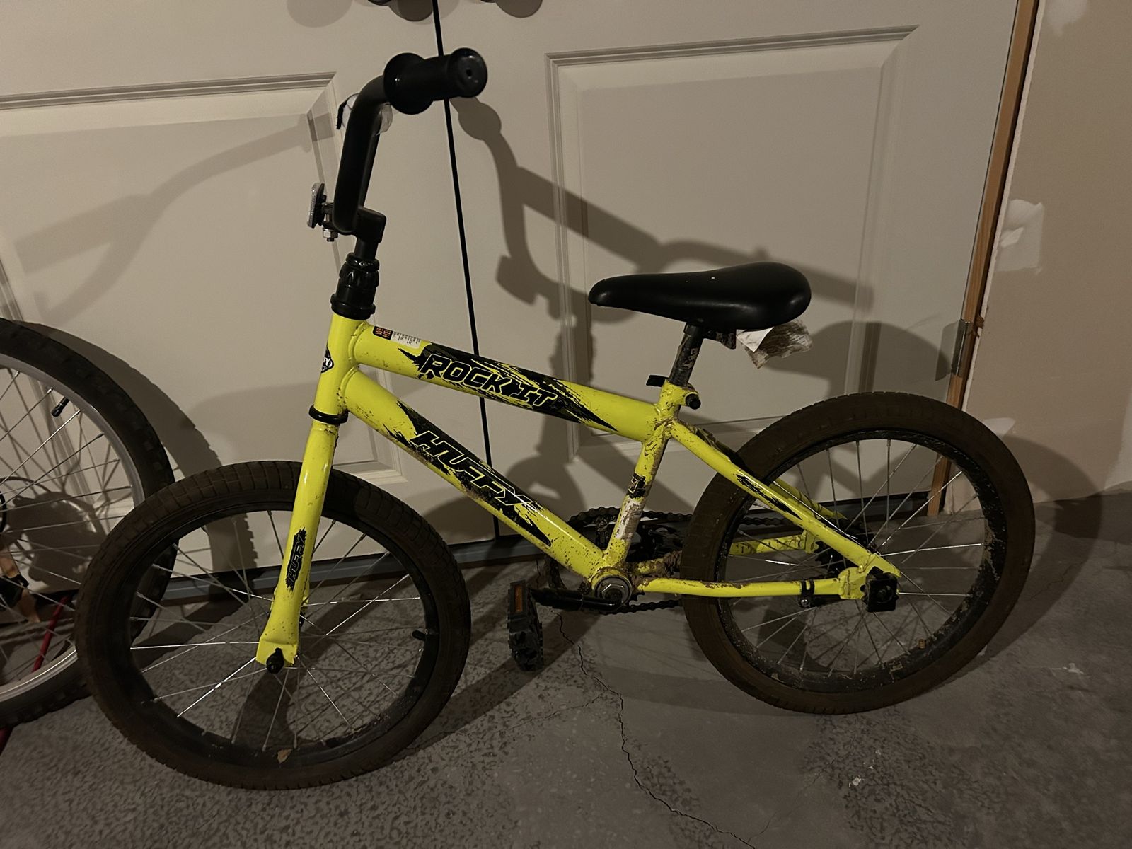 Huffy Rocket Kids BMX Bike - Yellow, 18-inch wheels
