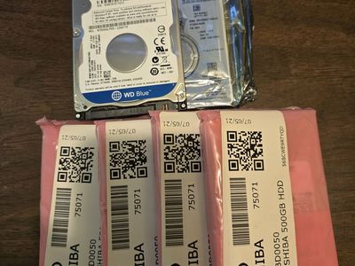 (6) 2.5 inch HDD new