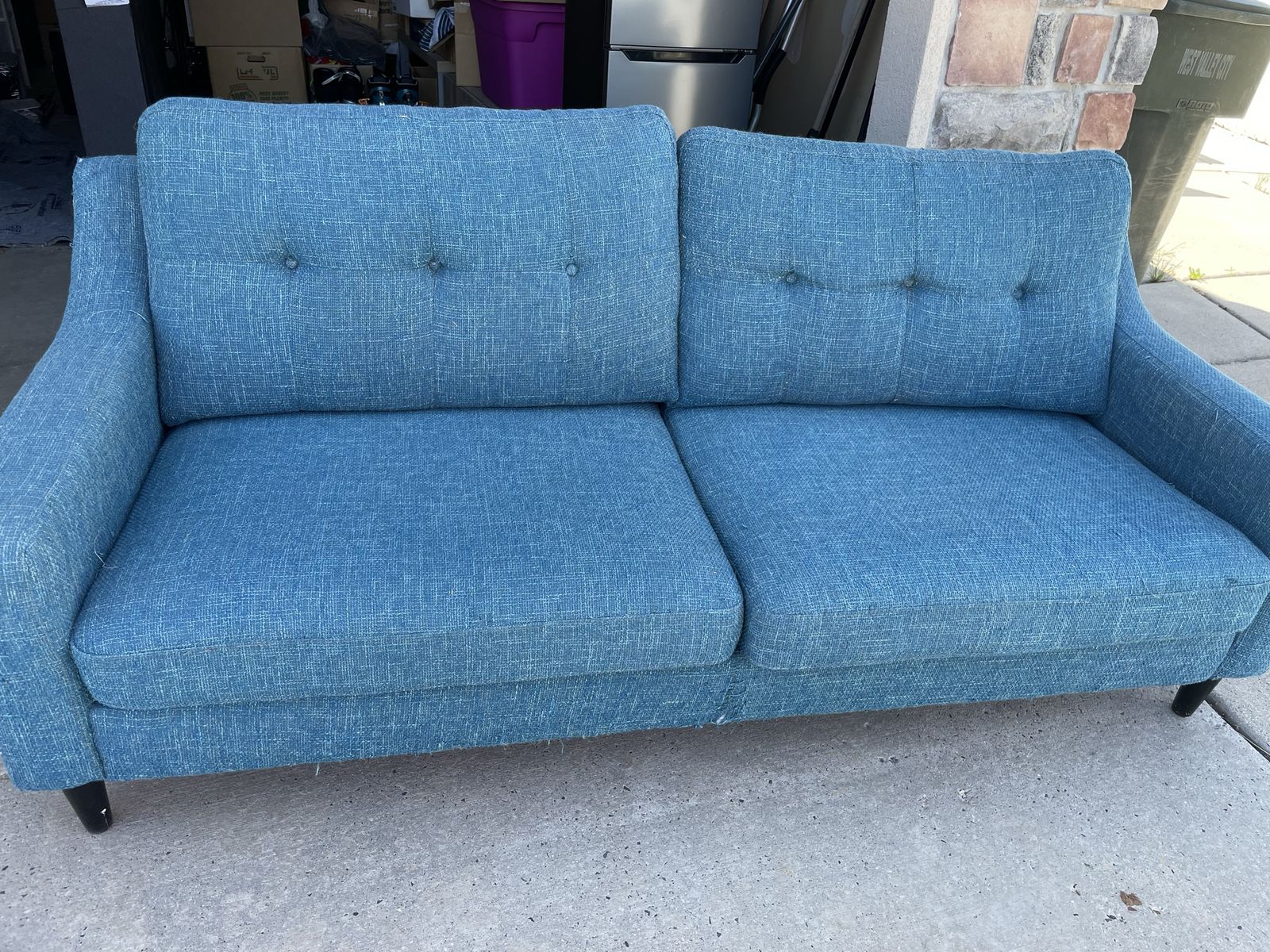 Blue couch
