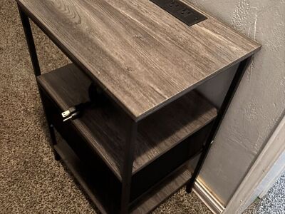 Side Table With Plugs
