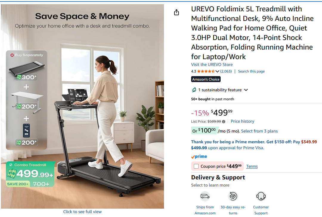 Under Desk Treadmill