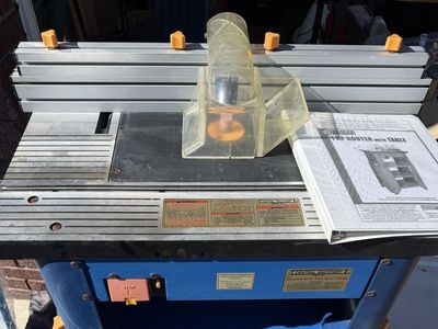 Harbor Freight Router Table with stand and caster wheels
