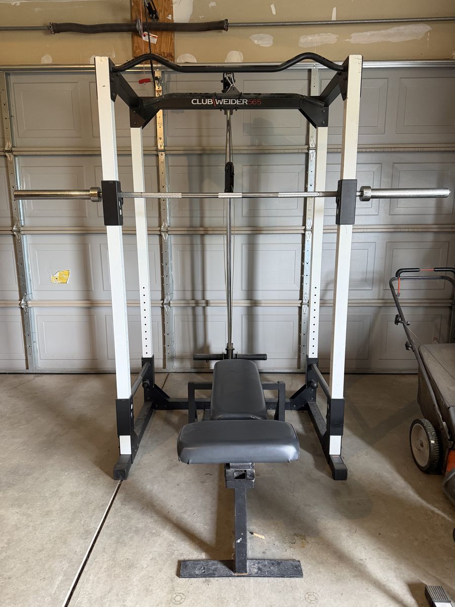 Squat Rack and Weights