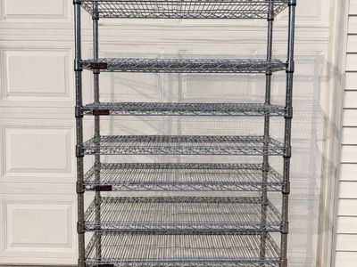 Heavy-Duty Chrome Wire Shelving Rack – $125 OBO