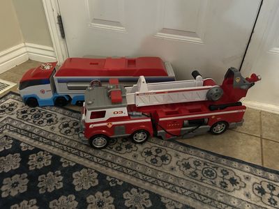 Paw Patrol Fire Truck & Patroller Transporter