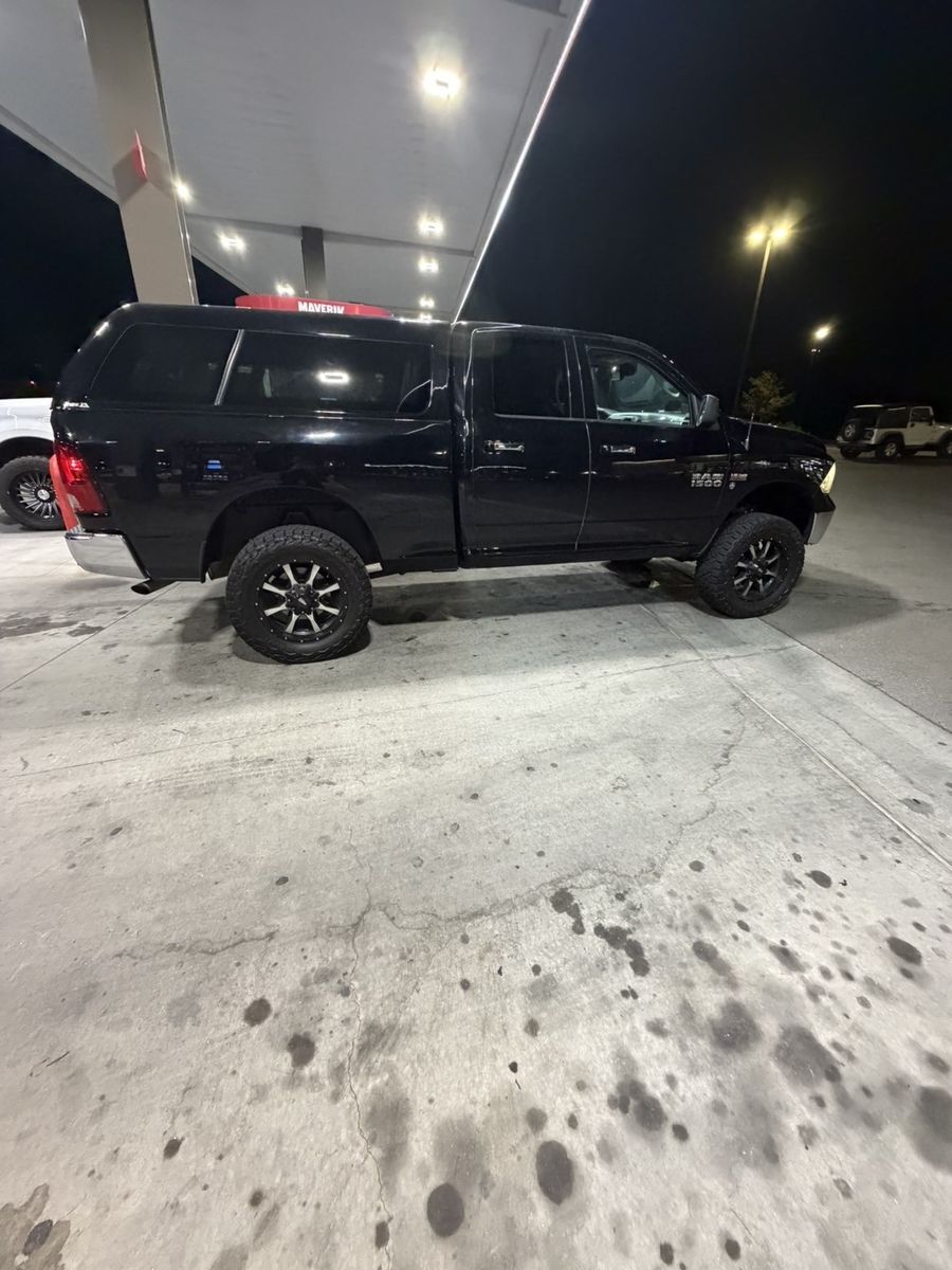 Black Truck Camper Shell Fits 2009-2018 Ram 1500 (5'7" Bed)