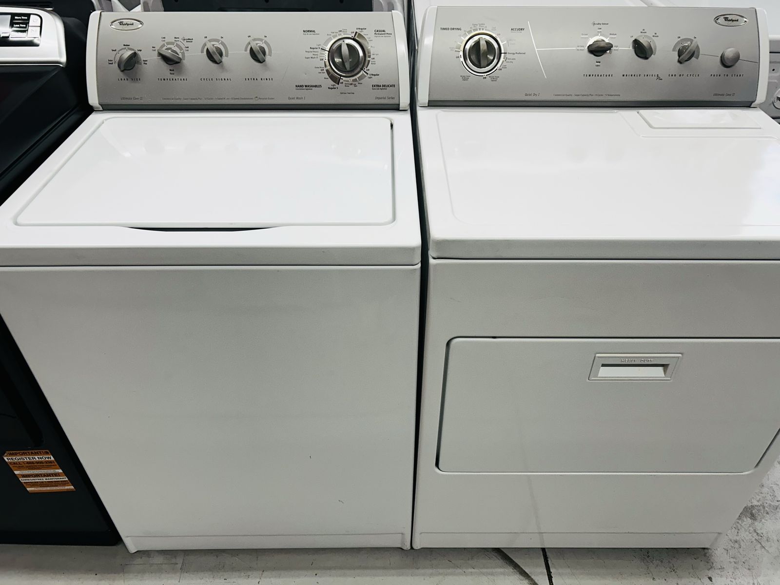 Whirlpool Electric Top Load Set