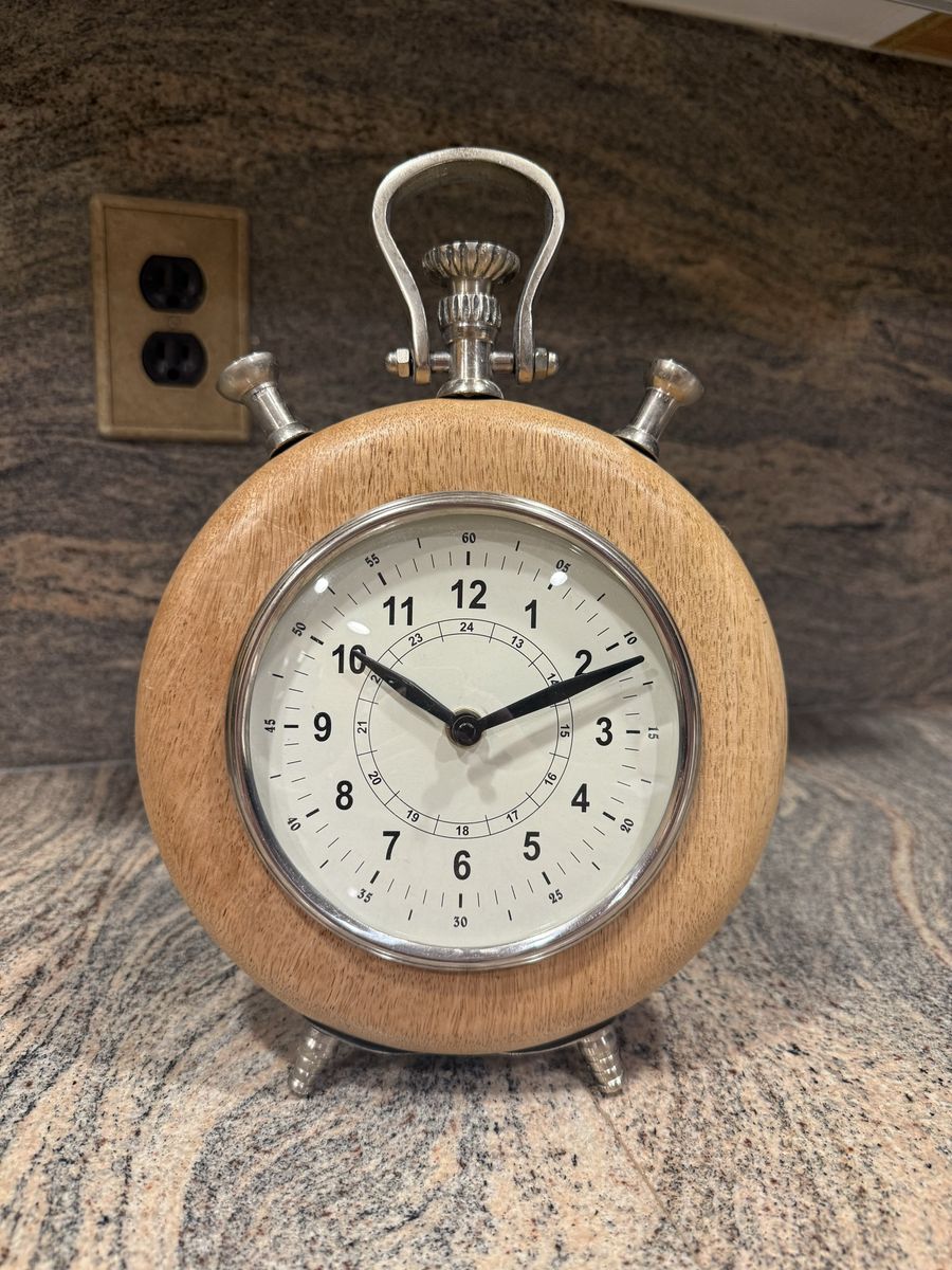 Solid Wood Battery Operated Clock