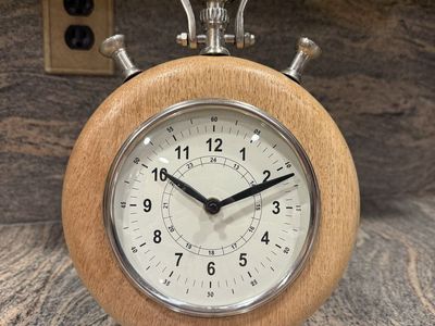 Solid Wood Battery Operated Clock
