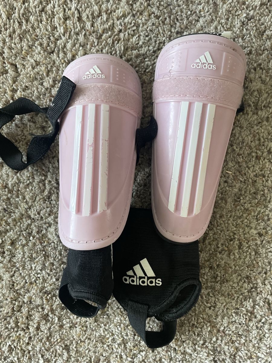 Adidas youth small pink shin guards