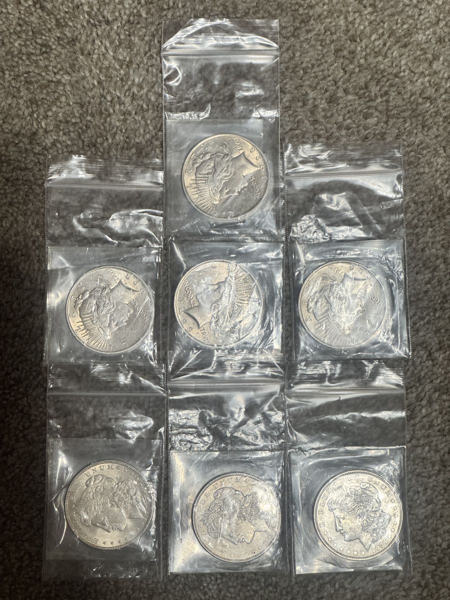 Uncirculated Silver Dollars Morgan/Peace