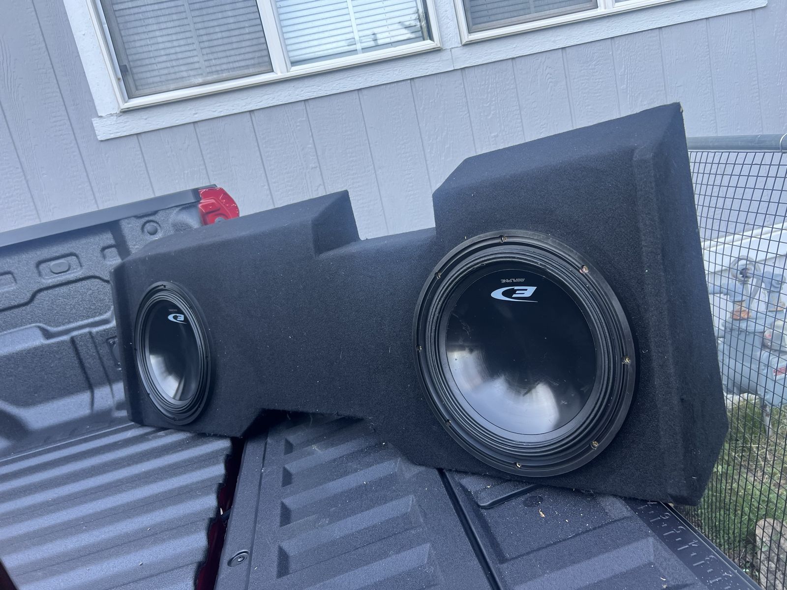 Alpine 12" Subwoofer Box for 2014 Silverado Crew Cab - Dual Alpine Subs Included