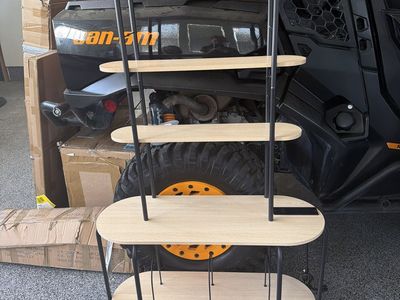Modern Light Wood Grain Display Shelf - Versatile Storage Unit