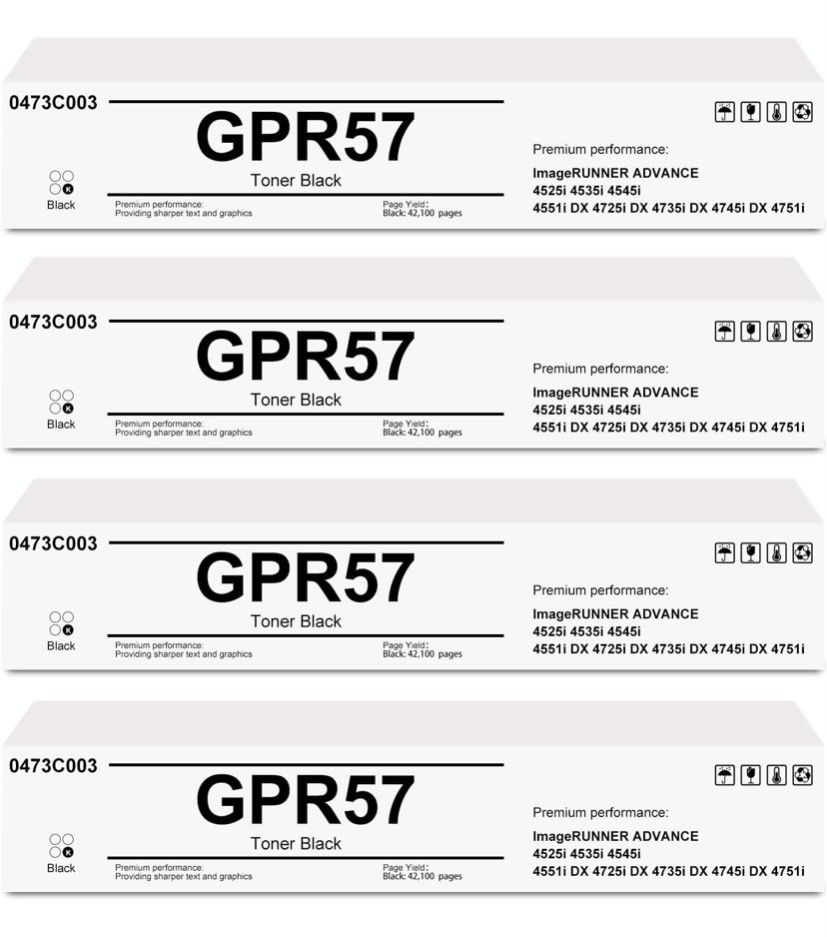 Canon GPR-57 Black Toner Cartridge for ImageRUNNER ADVANCE 4525i, 4535i, 4545i, 4551i DX
