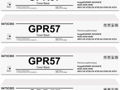 Canon GPR-57 Black Toner Cartridge for ImageRUNNER ADVANCE 4525i, 4535i, 4545i, 4551i DX