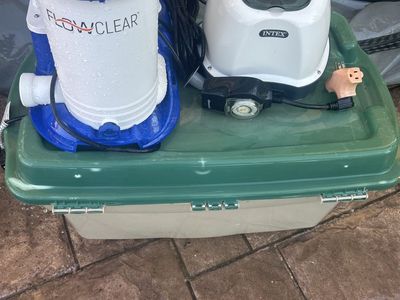 Intex Flowclear Above Ground Pool Filter Pump & Saltwater System Combo