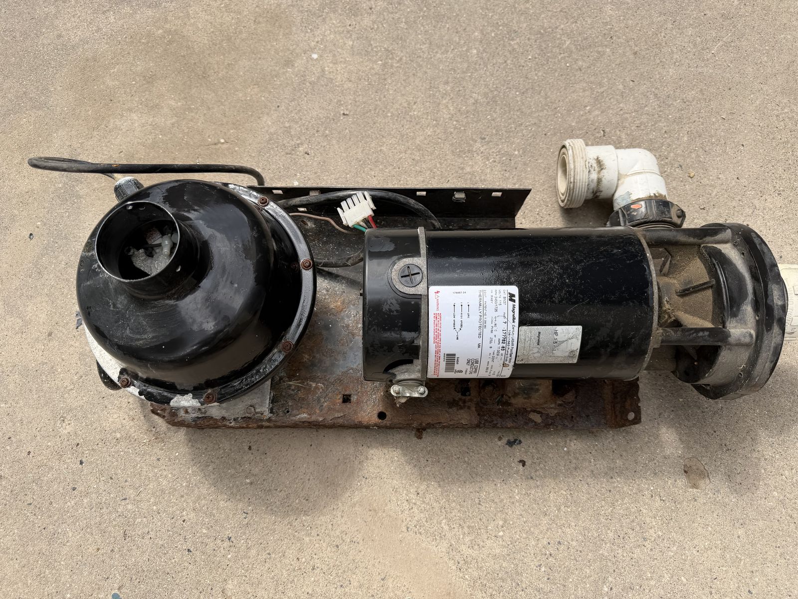 Used Hot Tub Pump & Blower - Magnetek Water Group Ultimax Pump and Blower, model 5235210-S,