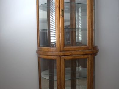 Oak Curio Cabinet