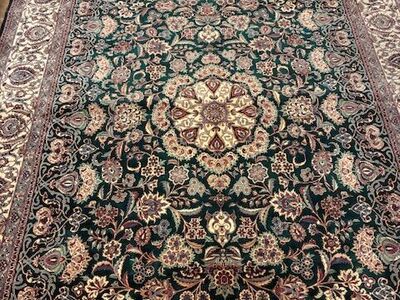 Beautiful Pakistan Hand Knotted Wool 'Signed' Persian Oriental Rug - Excellent 8'x10"7"