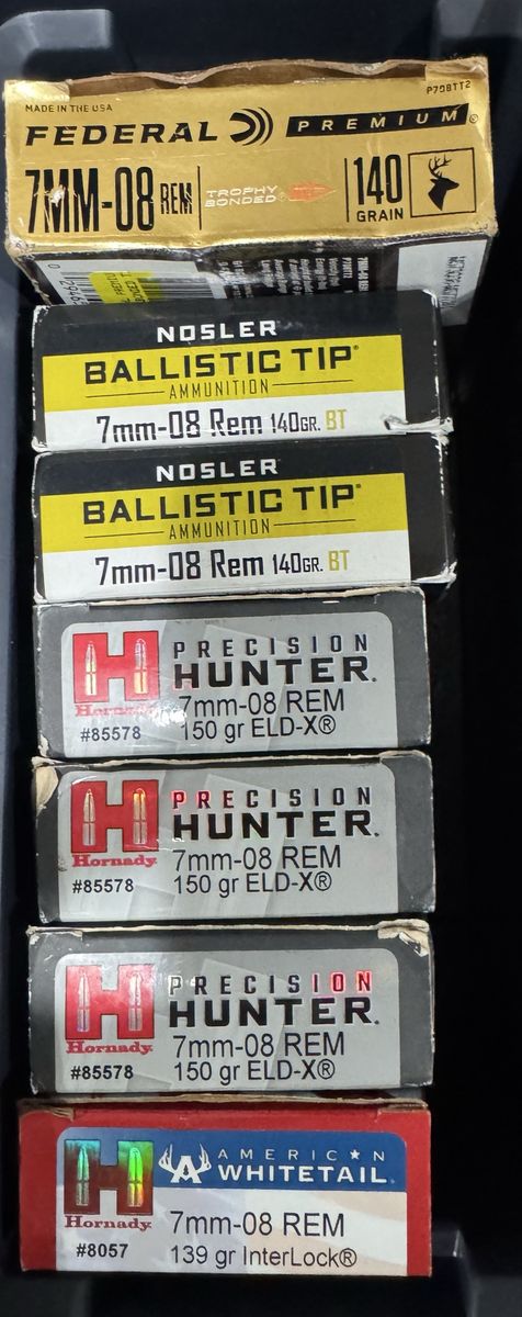 7mm-08 Factory Ammunition NIB