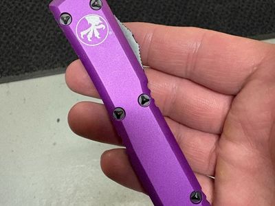 Microtech Ultratech Black D/E Violet OTF