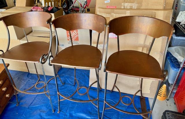 Wrought Iron Bar Stools