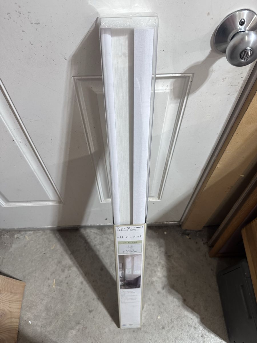 Allen + Roth 36x72" Cellular Light Filtering Window Shade - New in Box