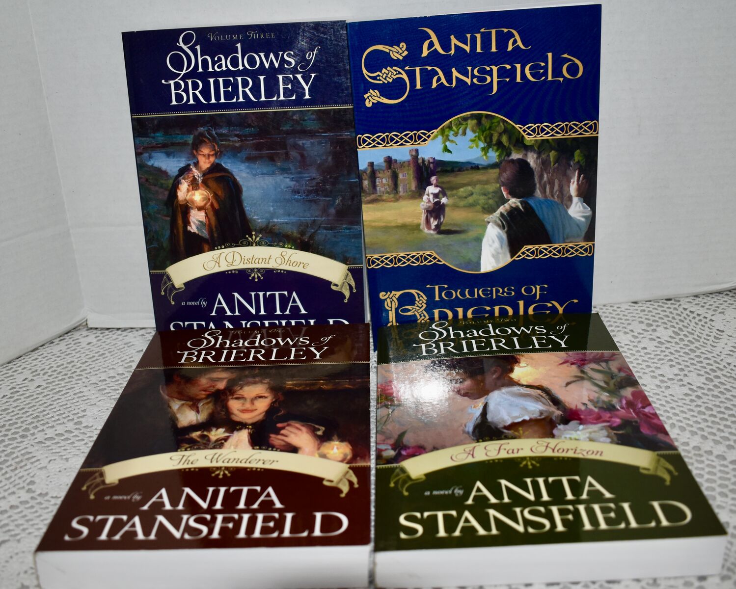 FOUR -Towers Of Brierley Plus Shadows Of Brierley Volumes 1, 2 And 3 Of The Paperback Series Of Books By Anita Stansfield