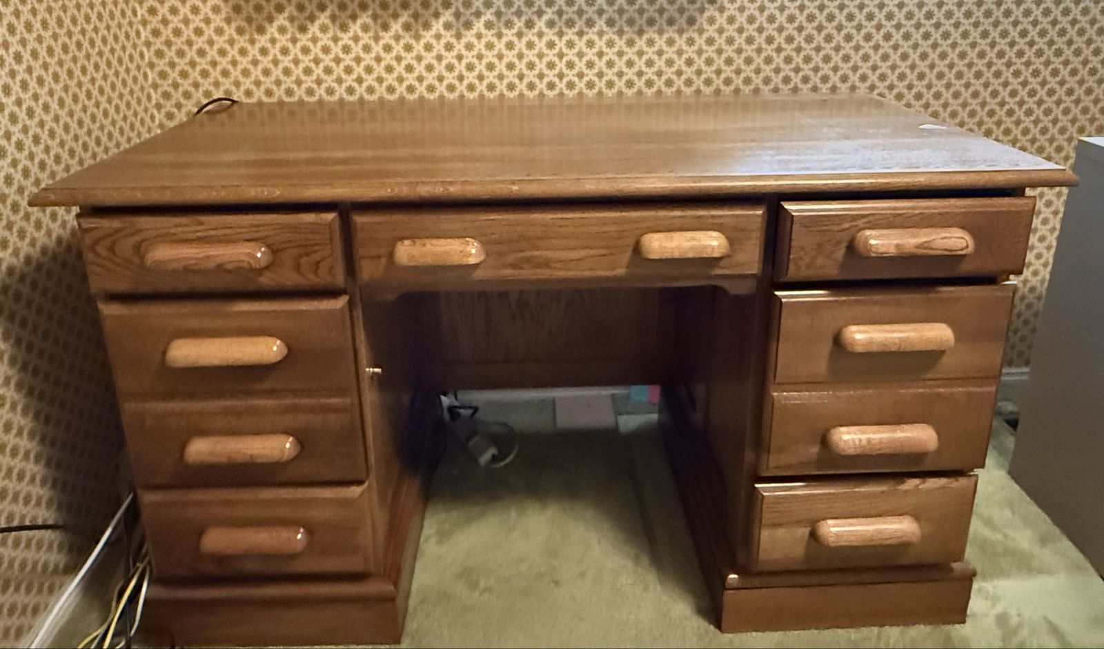 Free heavy oak desk