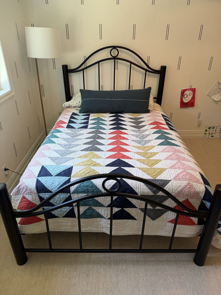 Black Metal Full Bed Frame