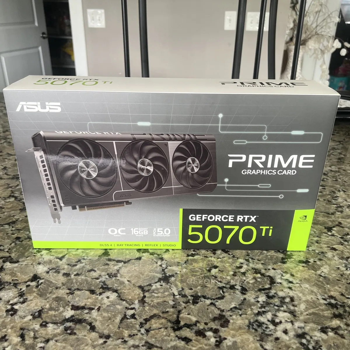 ASUS PRIME GeForce RTX 5070 Ti 16GB GDDR7 Nvidia Graphics Card - Factory Sealed