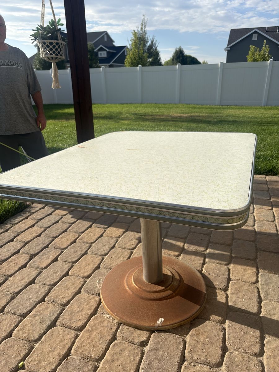 Sturdy patio table