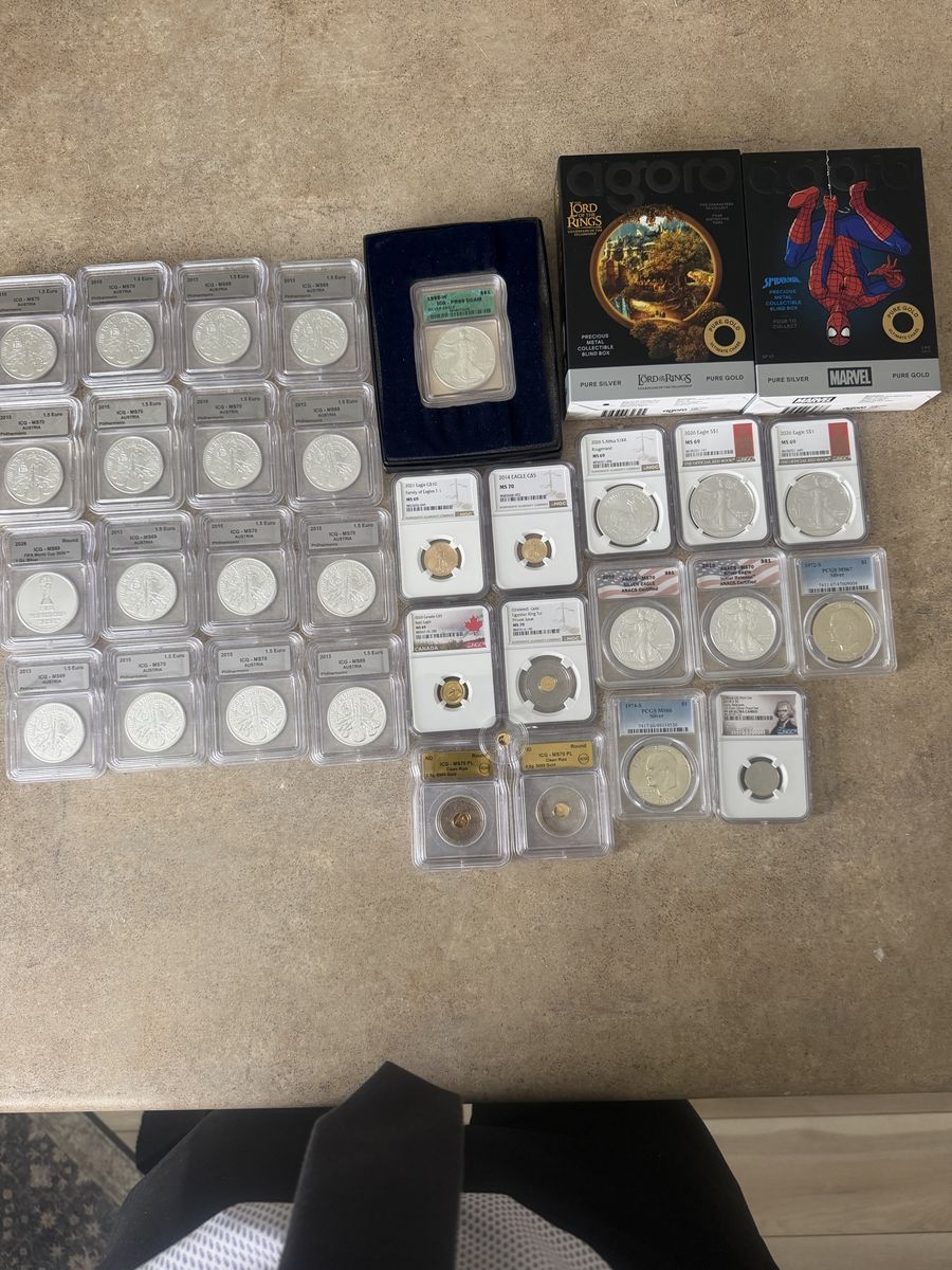 Graded Silver and Gold coins at Spot price!
