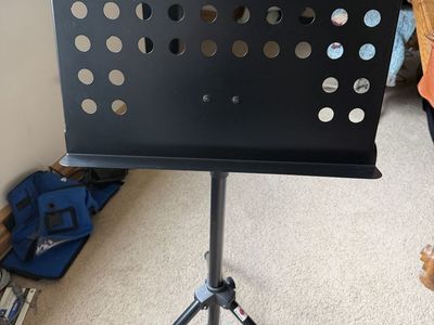 Music Stand for sheet music; heavy duty with Tripod Base (Bartoc)