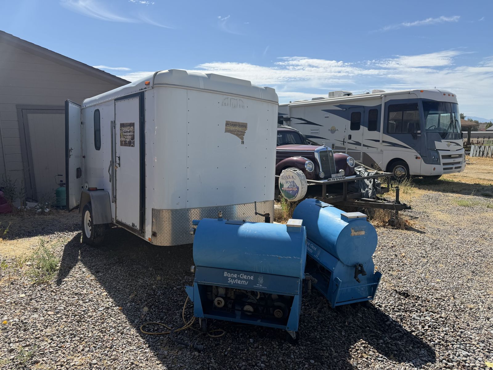 Carpet cleaning trailer/business