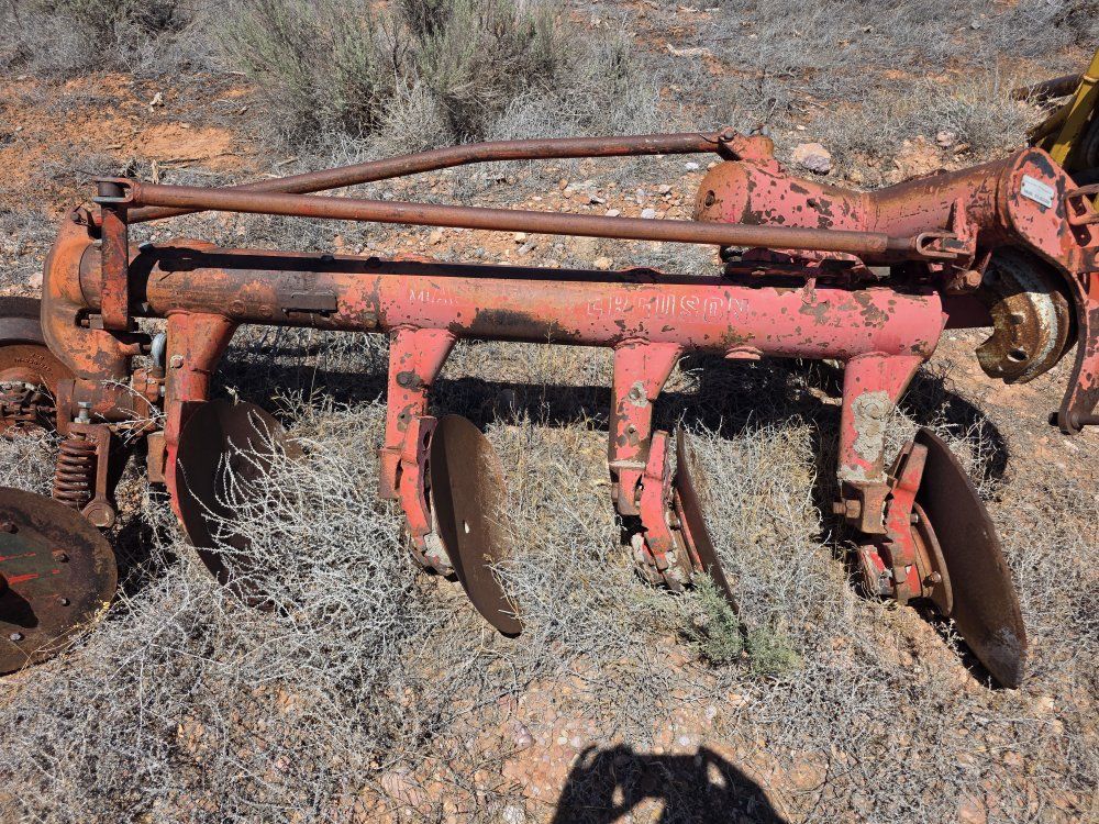 Vintage Massey-Ferguson 56 ditcher plow.  

 Plow Implement