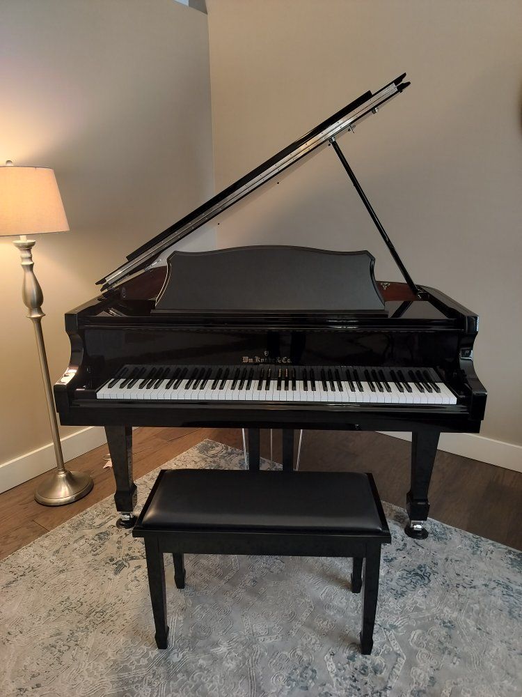 Sale Pending - Silver Knabe Baby Grand Piano