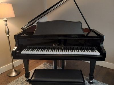 Sale Pending - Silver Knabe Baby Grand Piano