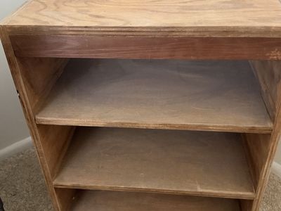Wooden Shelf - 3-Tier Storage Unit, Light Wood Finish, Versatile Home Organizer